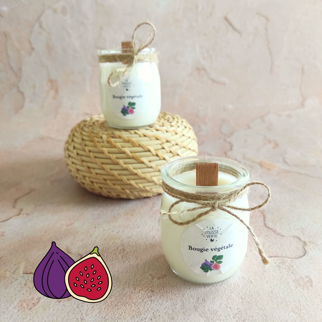 Bougie parfumée figue en cire végétale 4