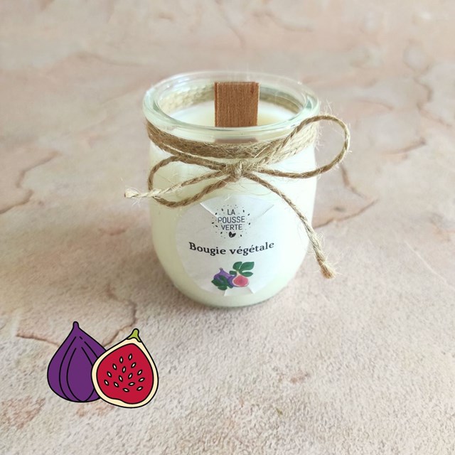Bougie parfumée figue en cire végétale 2