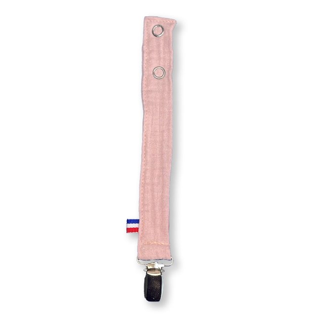Attache Tétine en Coton Bio Teddy Rose 3