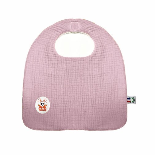 Bavoir en Coton Bio Rose