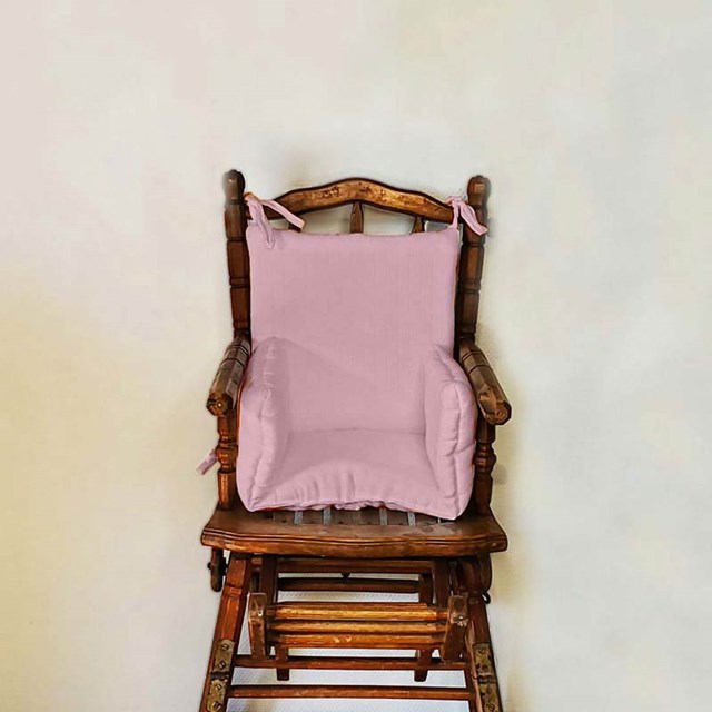 Coussin de Chaise Haute en Coton Bio Rose 3