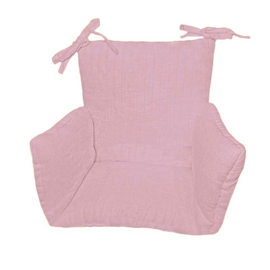 Coussin de Chaise Haute en Coton Bio Rose 2
