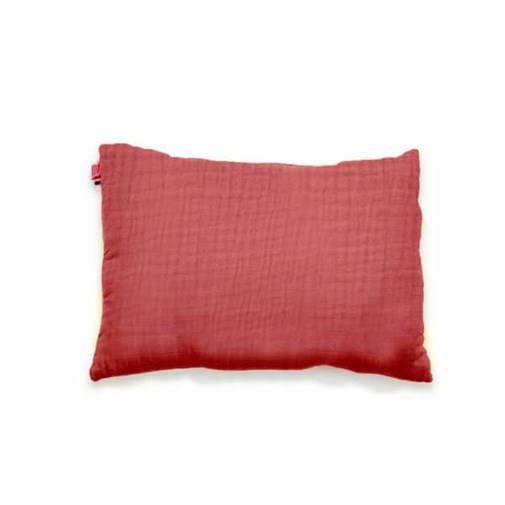 Coussin Rectangle en Coton Bio Fraise