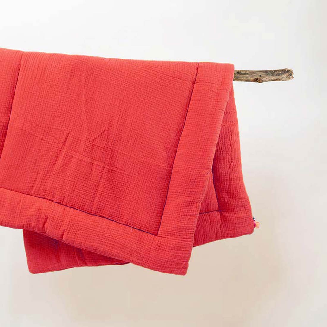 Edredon en Coton Bio Fraise 2