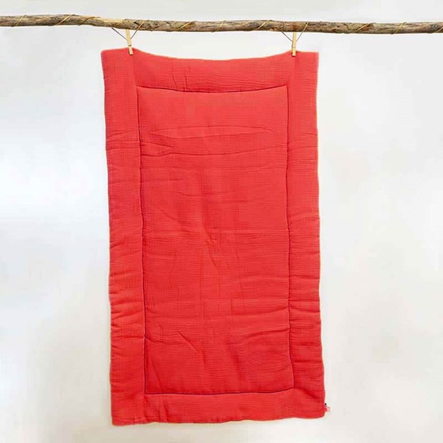 Edredon en Coton Bio Fraise 3