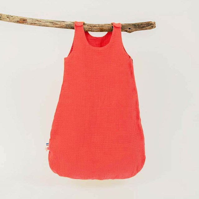 Gigoteuse Été en Coton Bio Fraise 3