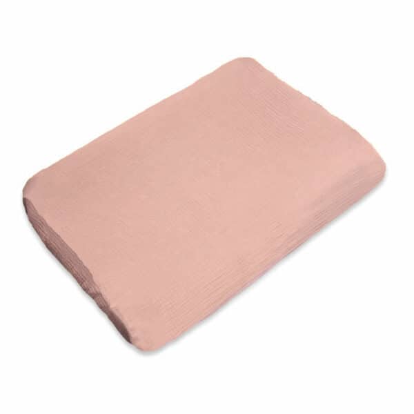Housse de Matelas à Langer en Coton Bio Rose 7