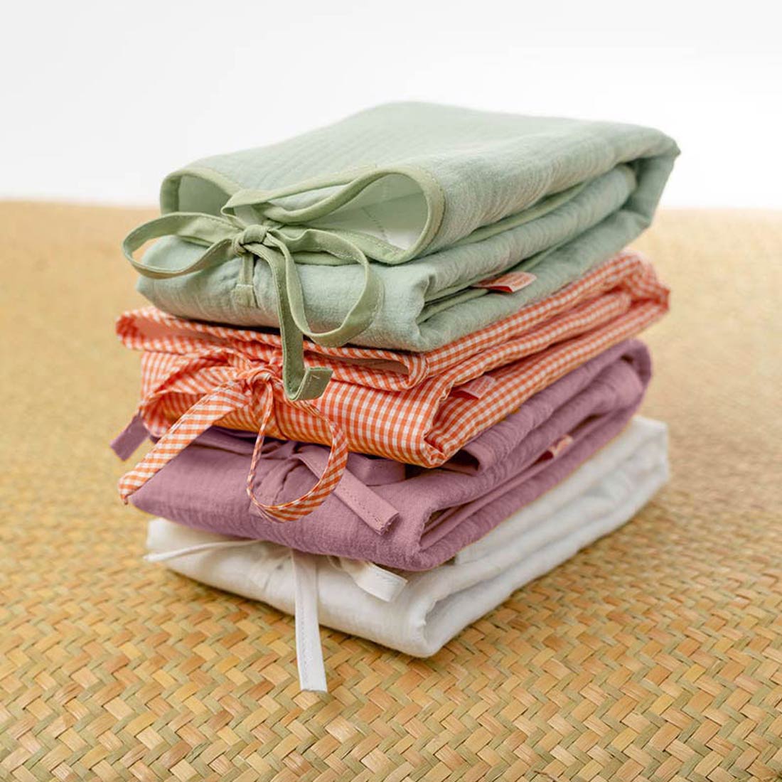 Tapis à Langer Nomade Lubiana en Coton Bio Rose 3