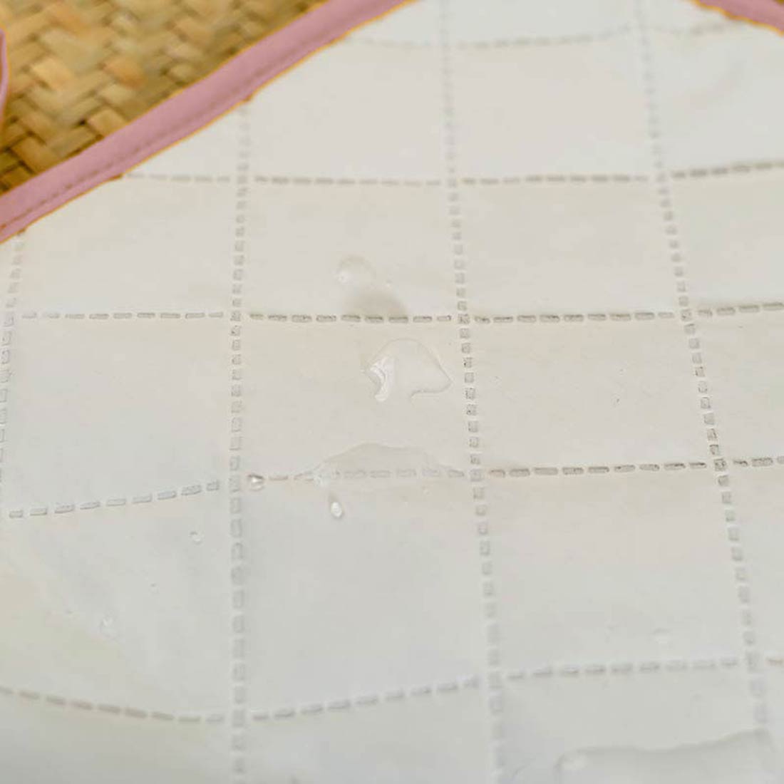 Tapis à Langer Nomade Lubiana en Coton Bio Rose 4