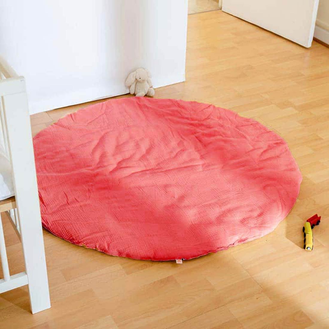 Tapis d'Eveil Havane en Coton Bio Fraise 5