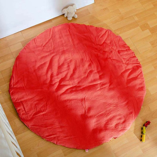 Tapis d'Eveil Havane en Coton Bio Fraise 6