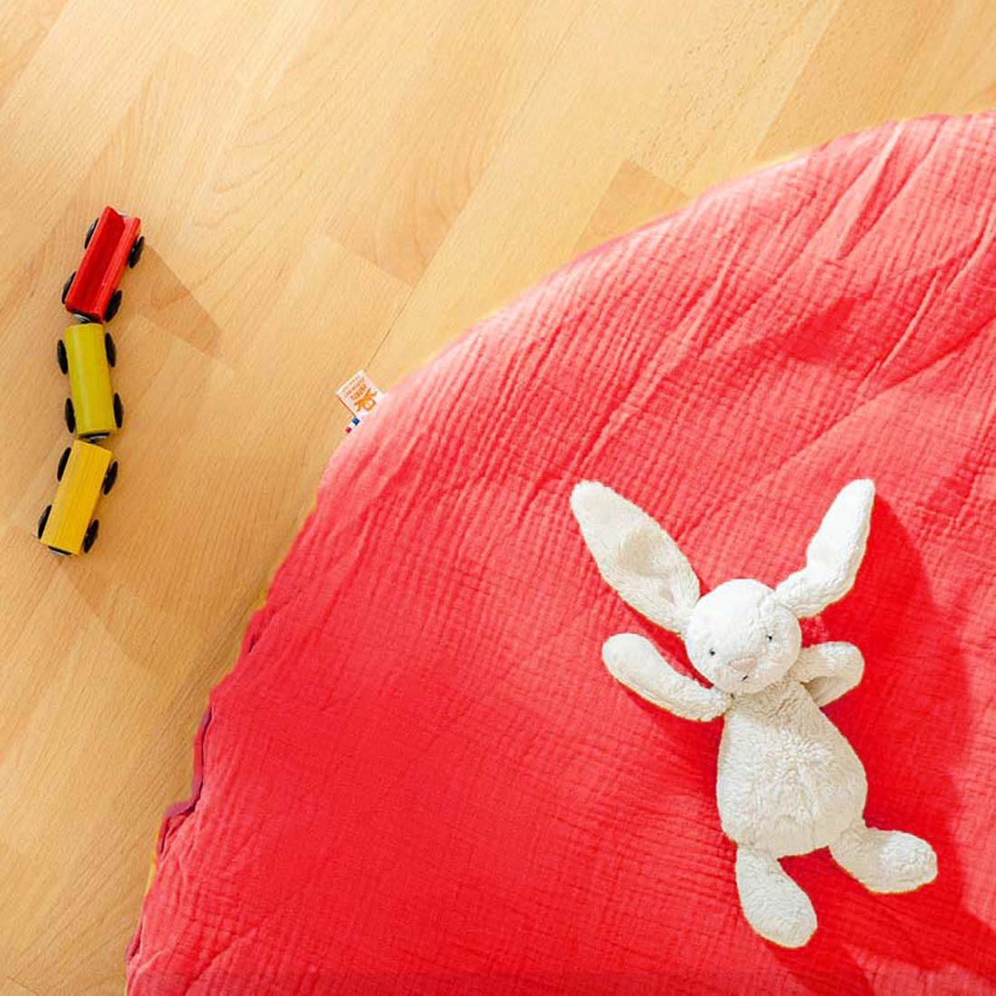 Tapis d'Eveil Havane en Coton Bio Fraise 7