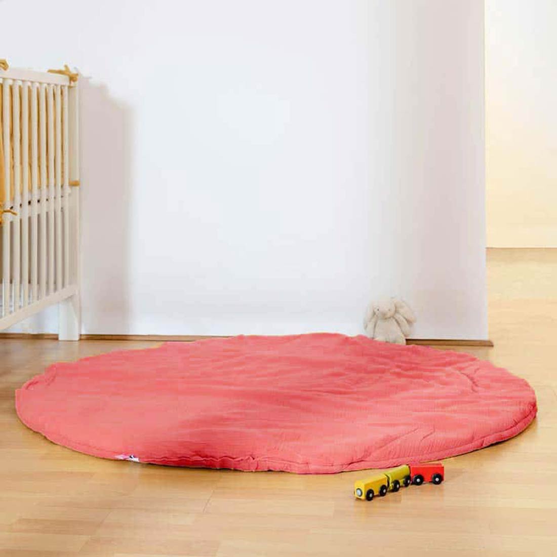Tapis d'Eveil Havane en Coton Bio Fraise 4