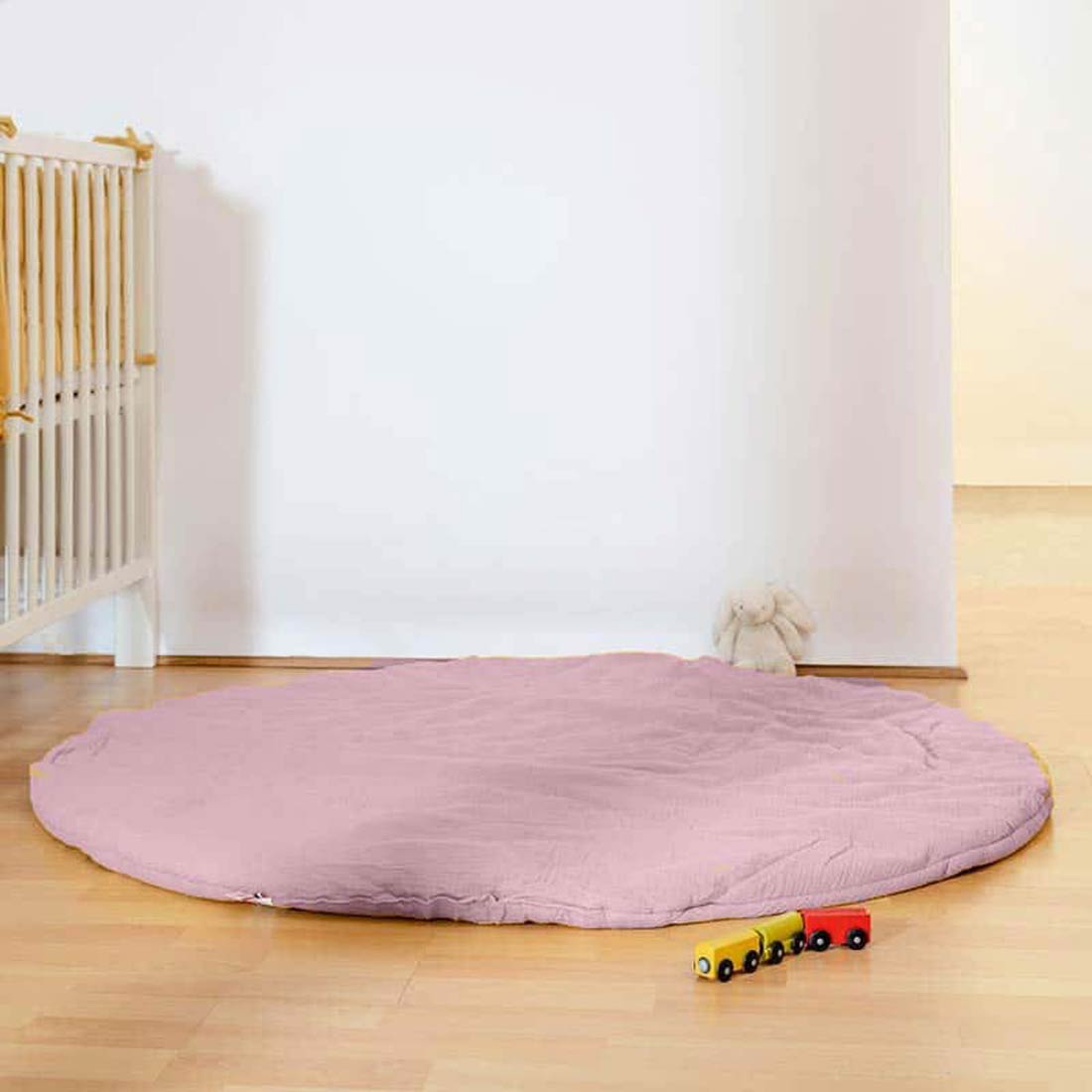 Tapis d'Eveil Havane en Coton Bio Rose 2
