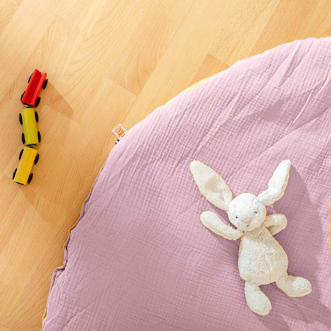 Tapis d'Eveil Havane en Coton Bio Rose 3