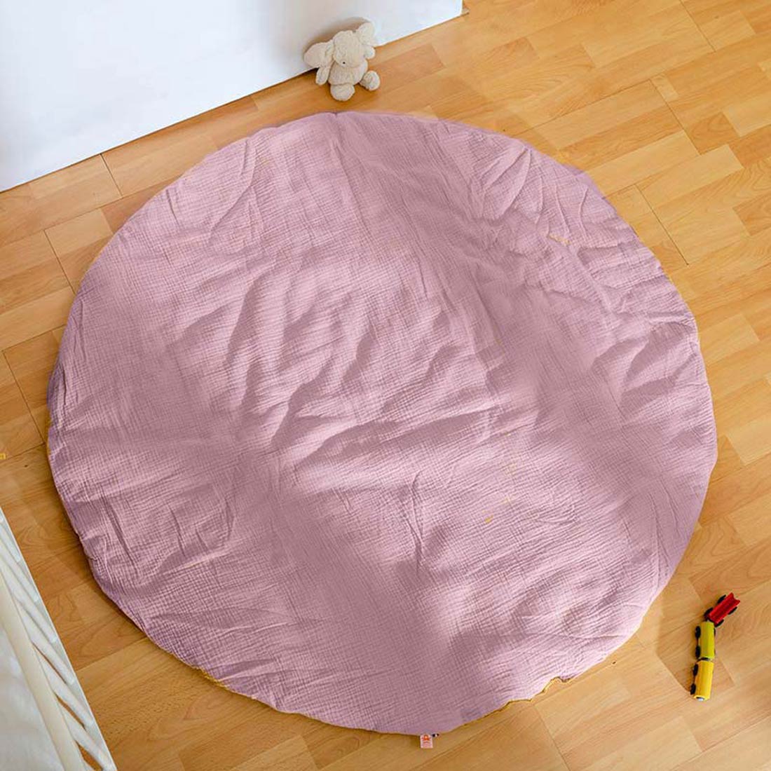 Tapis d'Eveil Havane en Coton Bio Rose 4