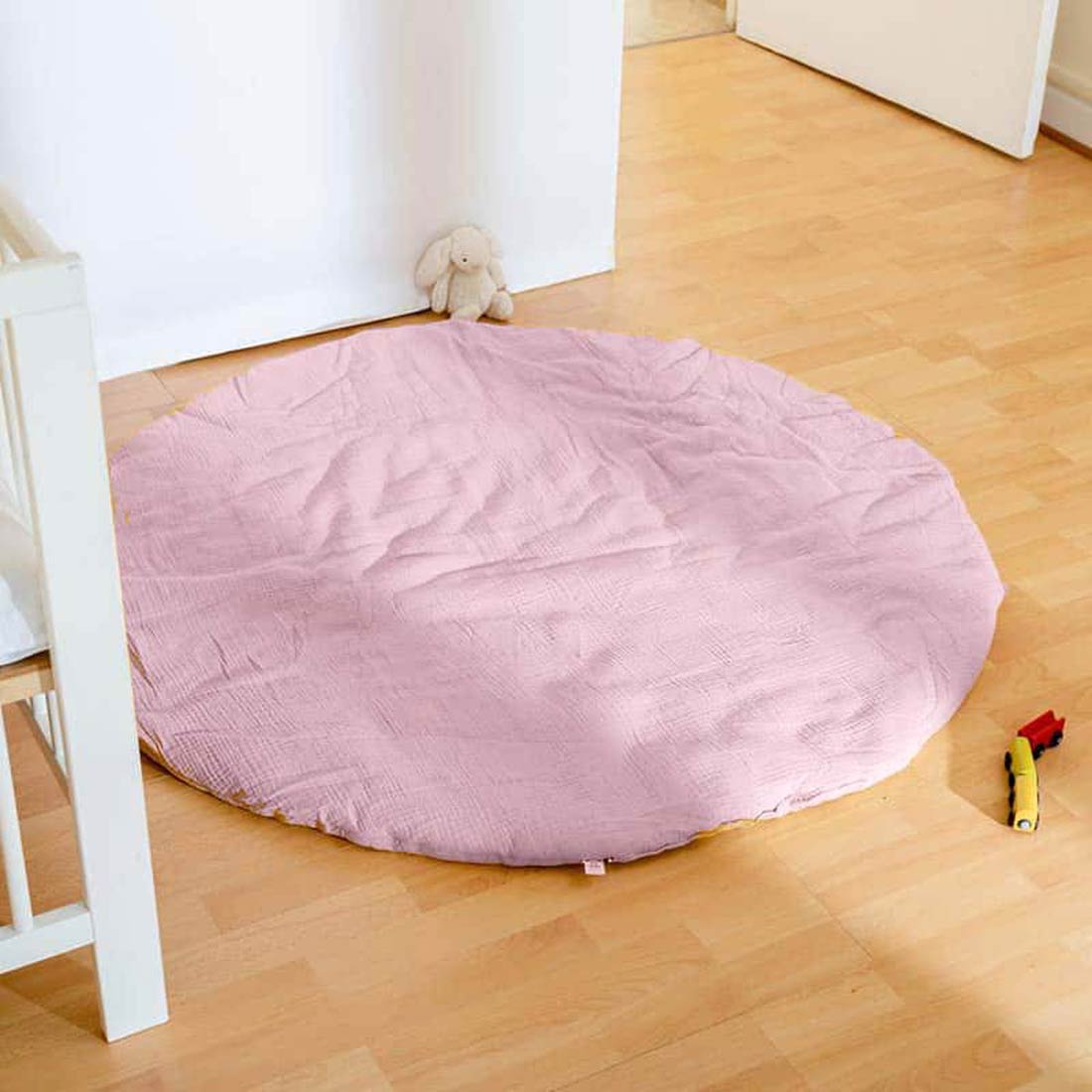 Tapis d'Eveil Havane en Coton Bio Rose 6