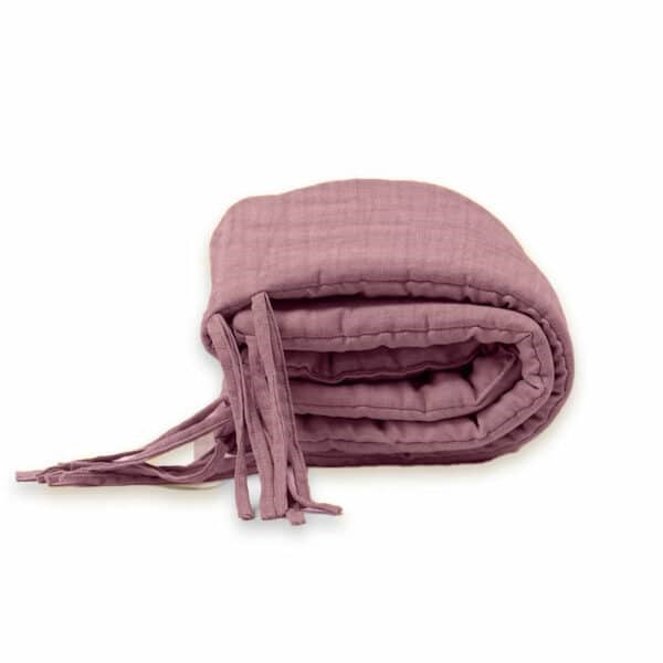 Tour de Lit en Coton Bio Rose 7