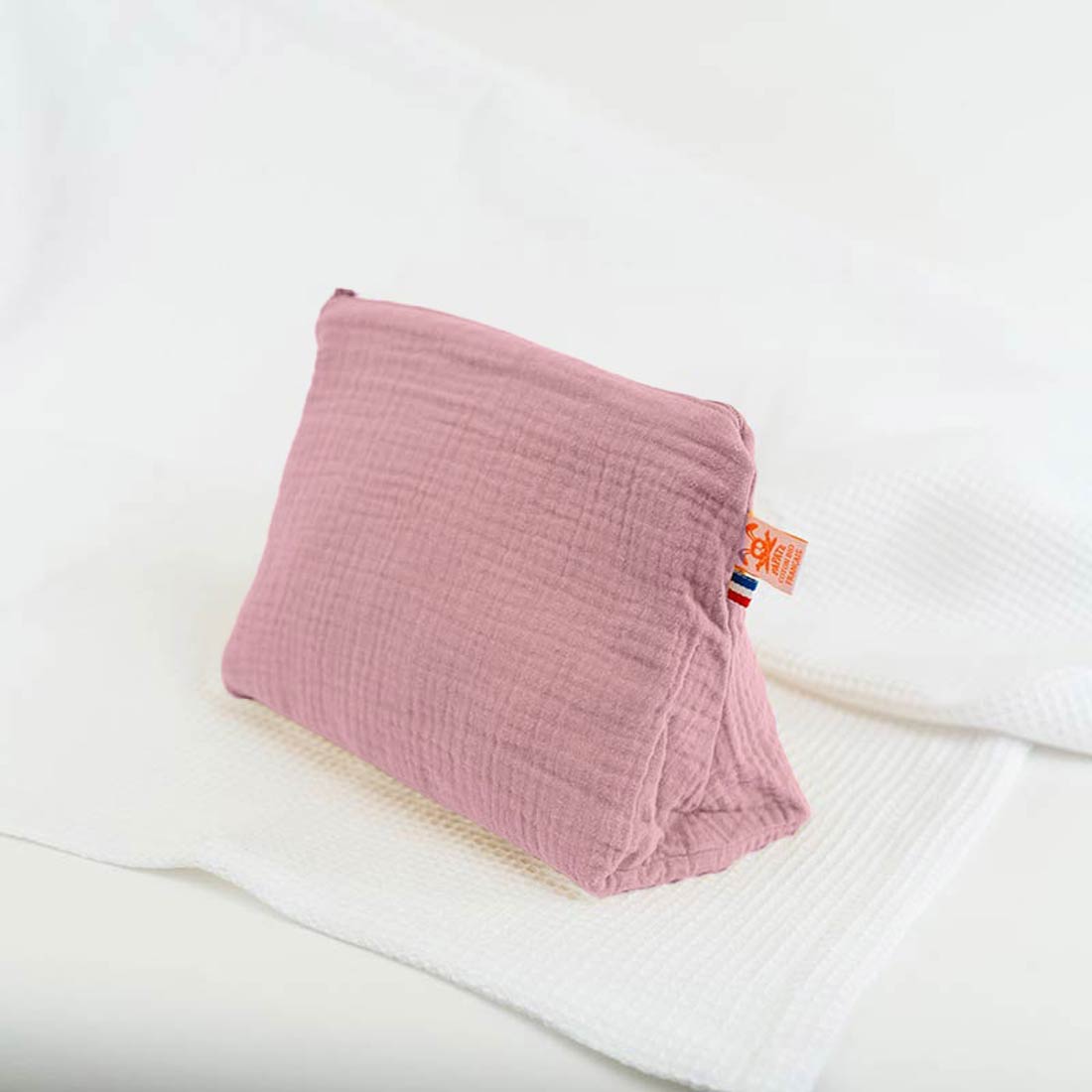 Trousse de Toilette en Coton Bio Rose 6