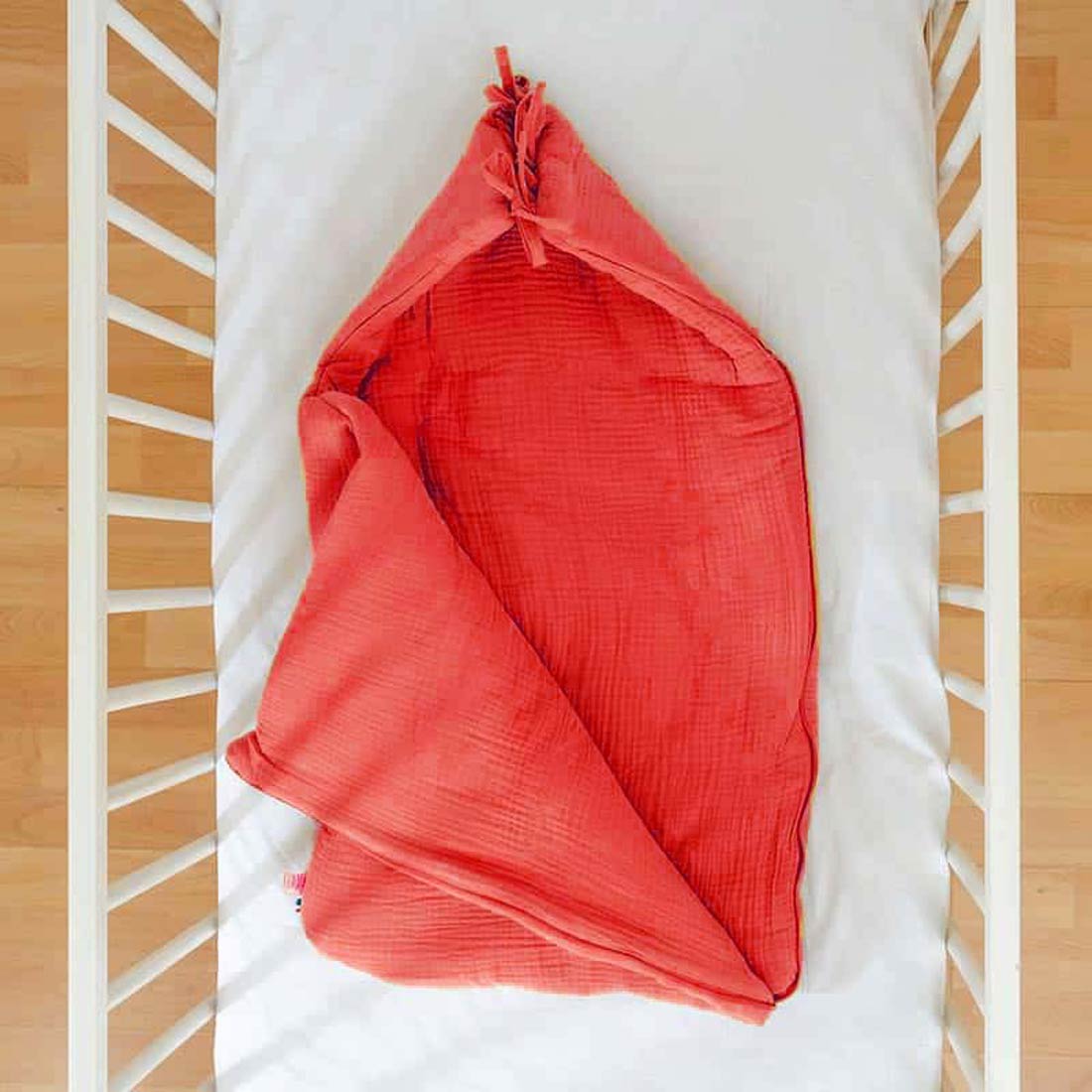 Nid d'Ange en Coton Bio Fraise 7