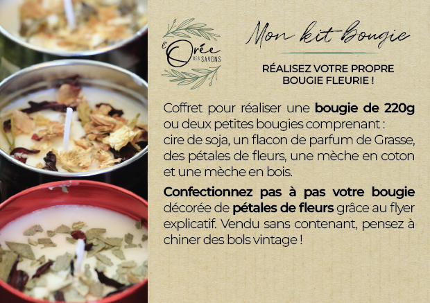 Kit DIY - Réalisez votre propre bougie fleurie 5