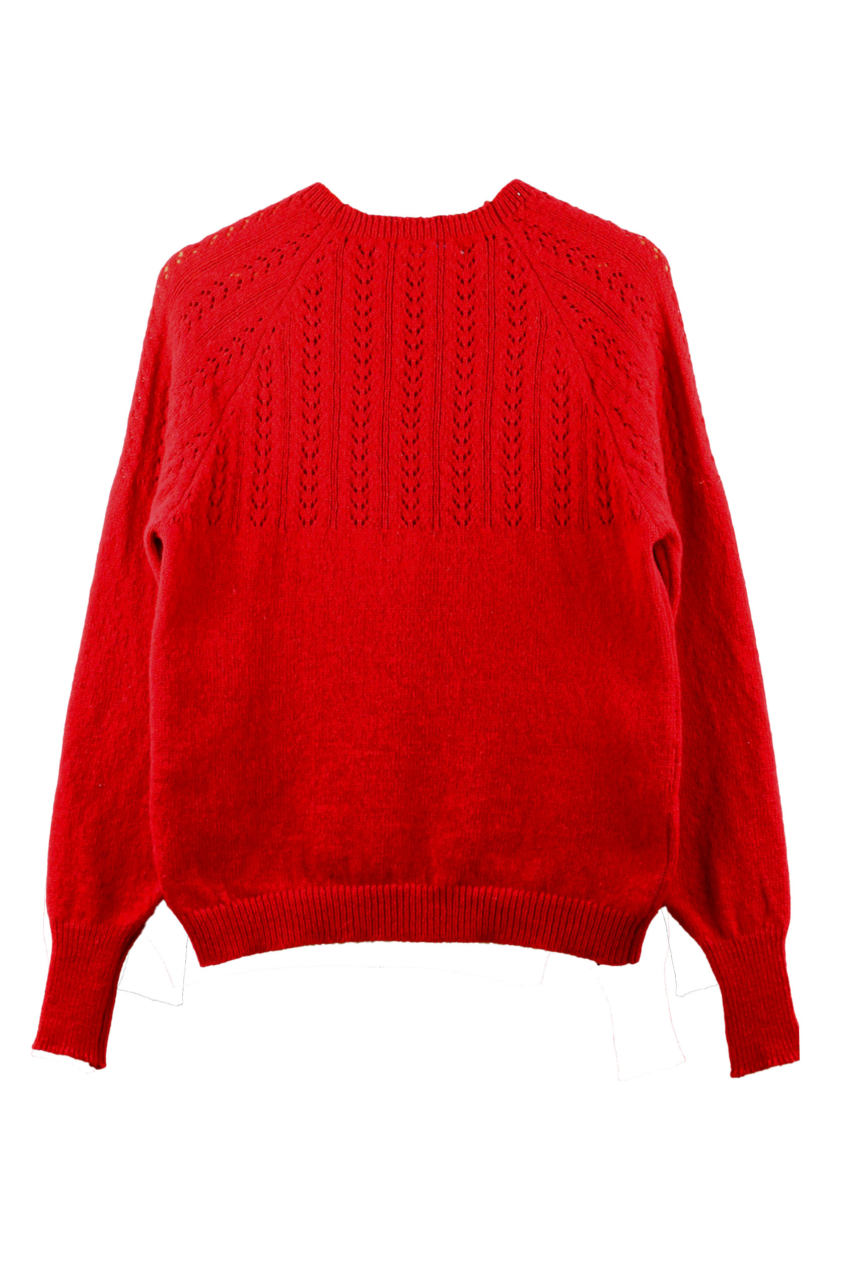 Pull Agave ecru chiné en laine recyclée 100% made in France - 11