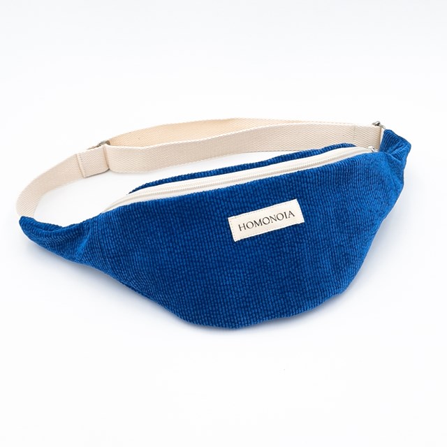 Banane velours cotelé bleu royal 2