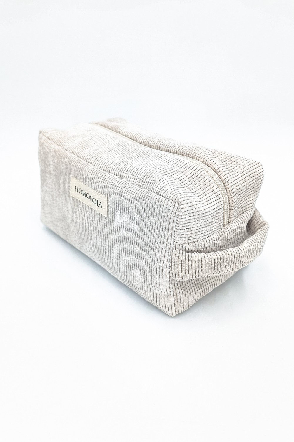 Trousse de toilette velours côtelé écru 3