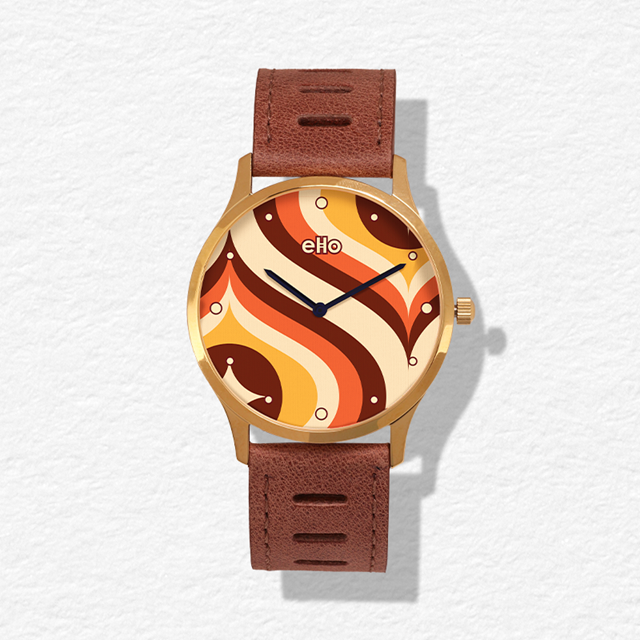 Montre Sixties Marron Pique