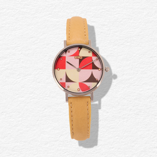 Montre Sixties Petite Geom Beige