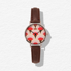 Montre Sixties Petite Alvéoles Rose