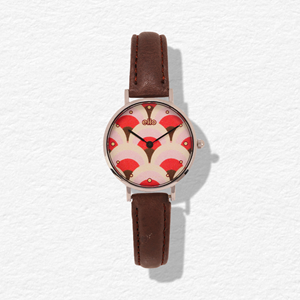 Montre Sixties Petite Alvéoles Rose