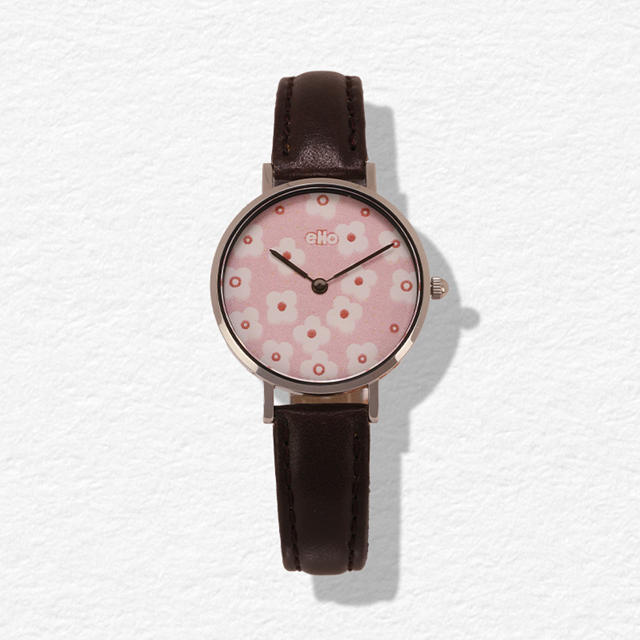 Montre Sixties Petite Flower Rose