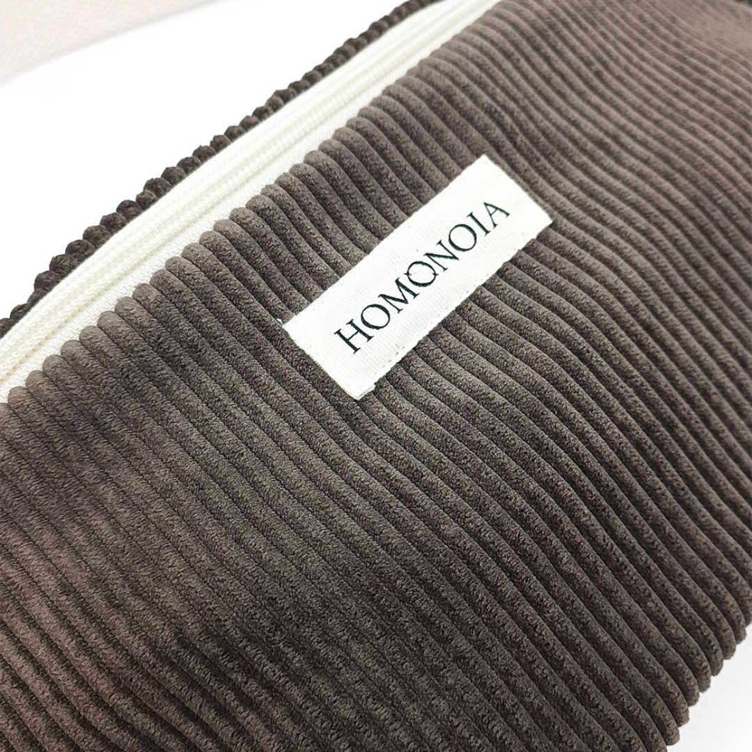 Banane en velours côtelé marron 3