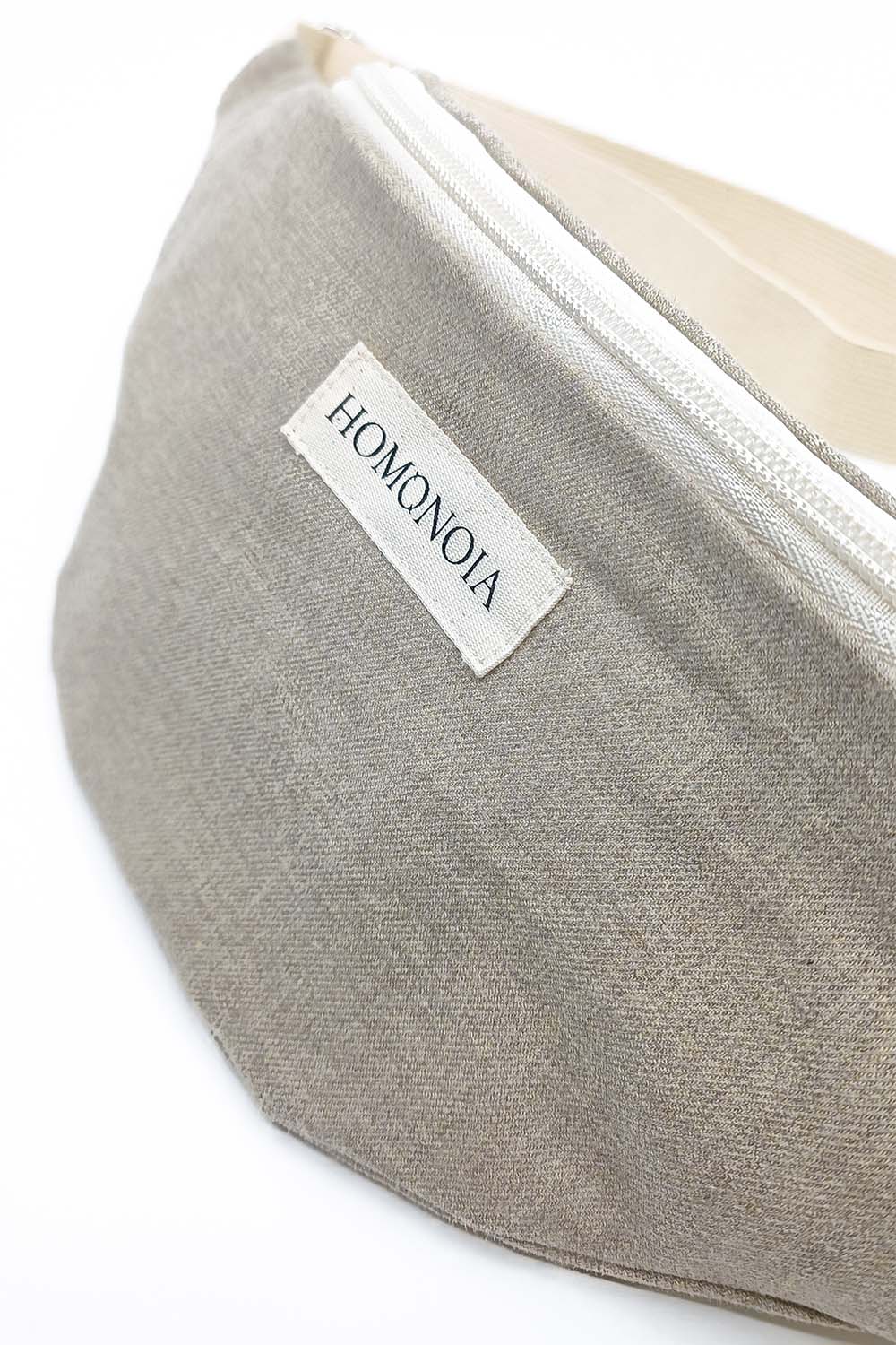 Banane en coton brossé beige 3