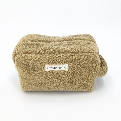 Trousse de toilette Rosa moumoute beige