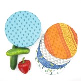 Recouvre bol ou plat en coton enduit  15