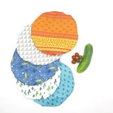 Recouvre bol ou plat en coton enduit  7