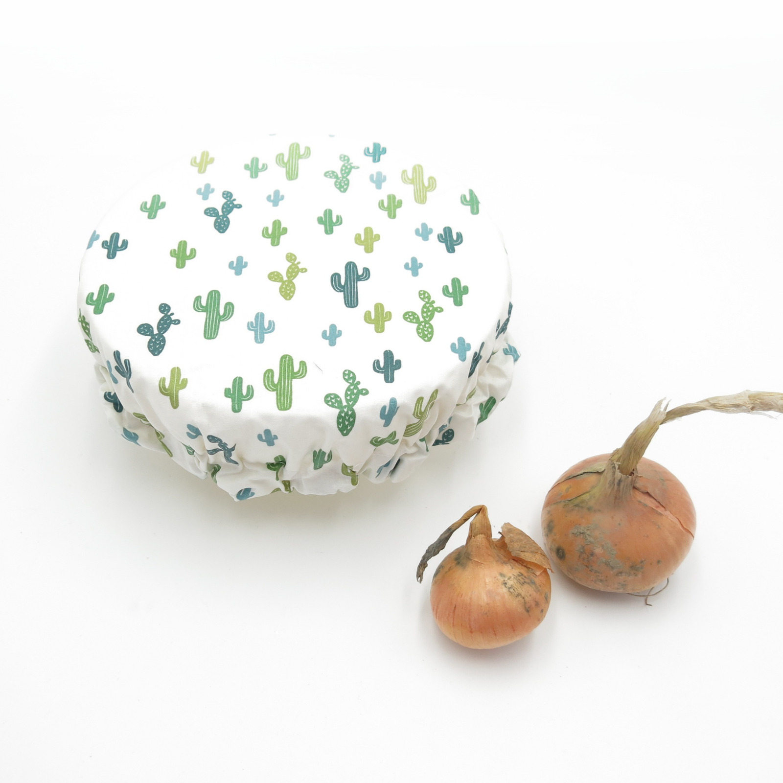 Recouvre bol ou plat en coton enduit  12