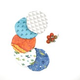 Recouvre bol ou plat en coton enduit  5