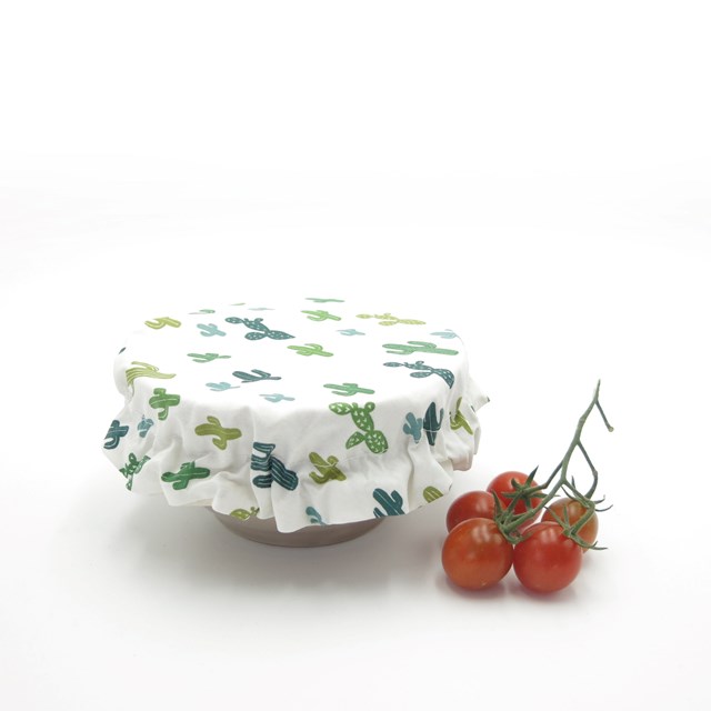 Recouvre bol ou plat en coton enduit  9