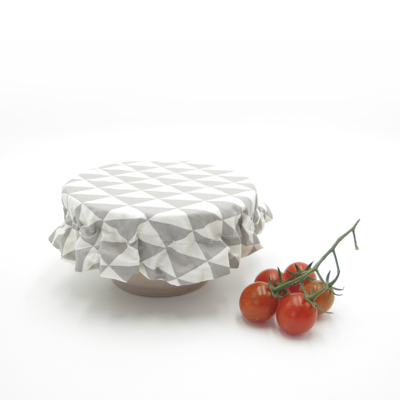 Recouvre bol ou plat en coton enduit  10