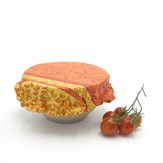 Recouvre bol ou plat en coton enduit  22