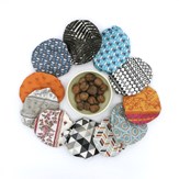 Recouvre bol ou plat en coton enduit  3