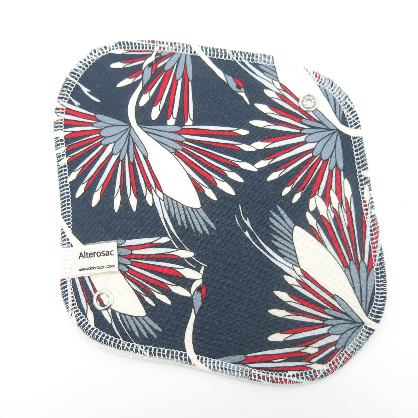 Serviette hygiénique lavable en coton bio (coloris selon arrivage) 3