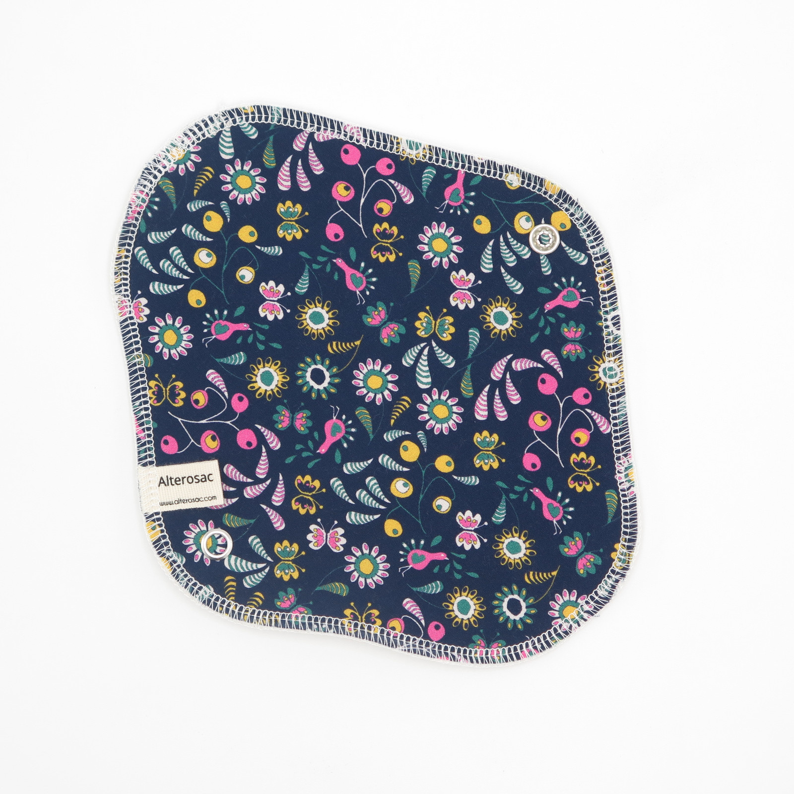 Serviette hygiénique lavable en coton bio (coloris selon arrivage) 5