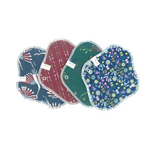 Serviette hygiénique lavable en coton bio (coloris selon arrivage)