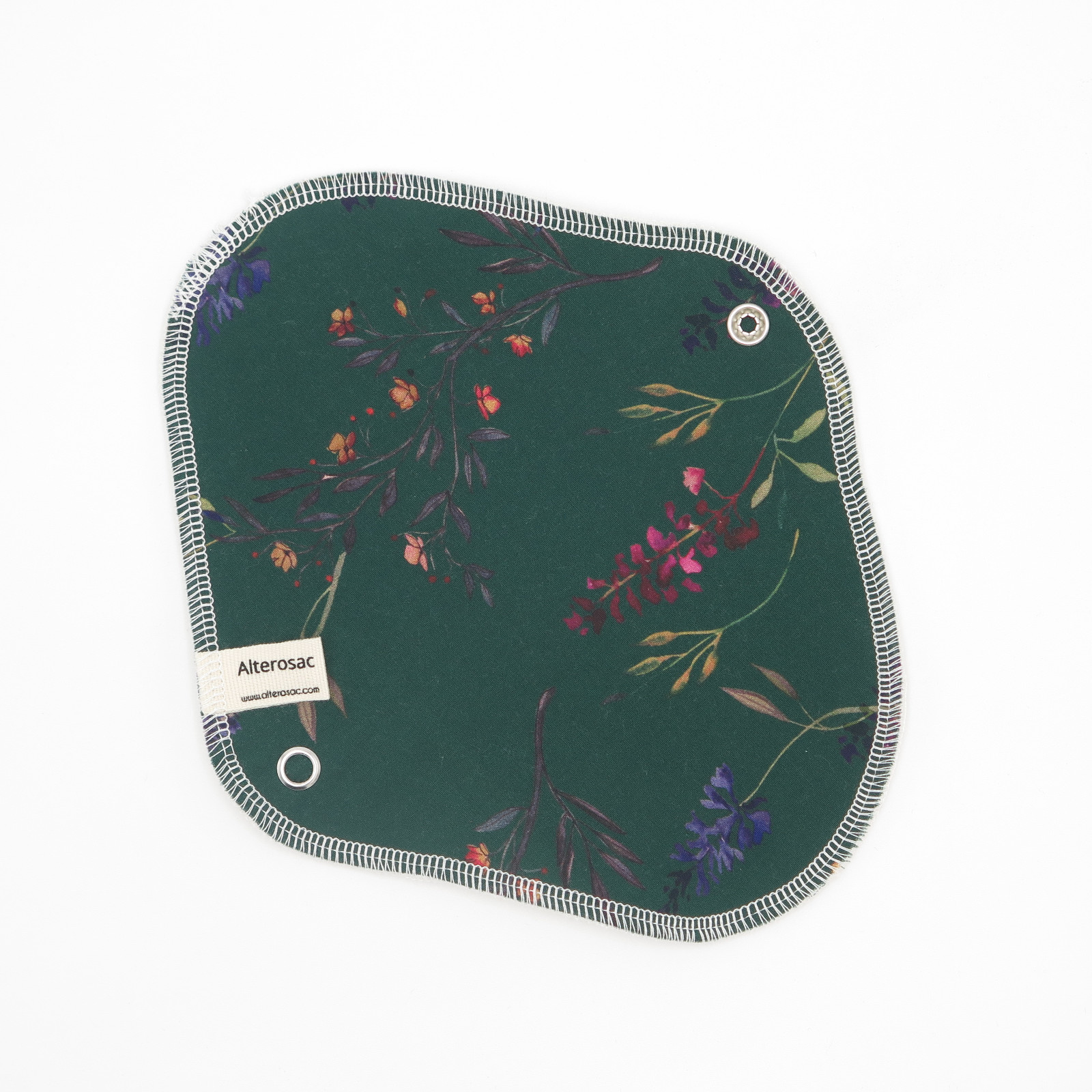 Serviette hygiénique lavable en coton bio (coloris selon arrivage) 4