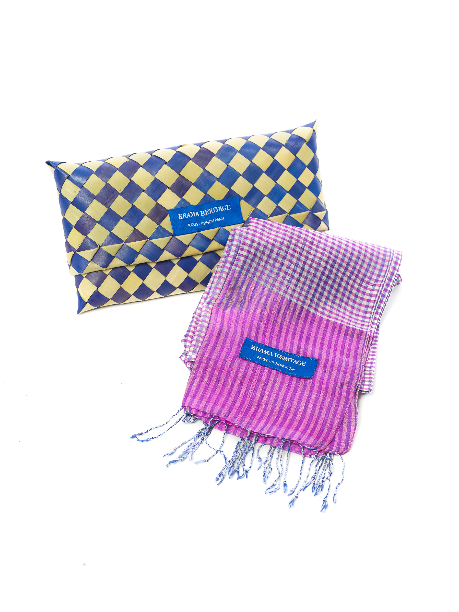 Le Krama en Soie Rose Rubis 4