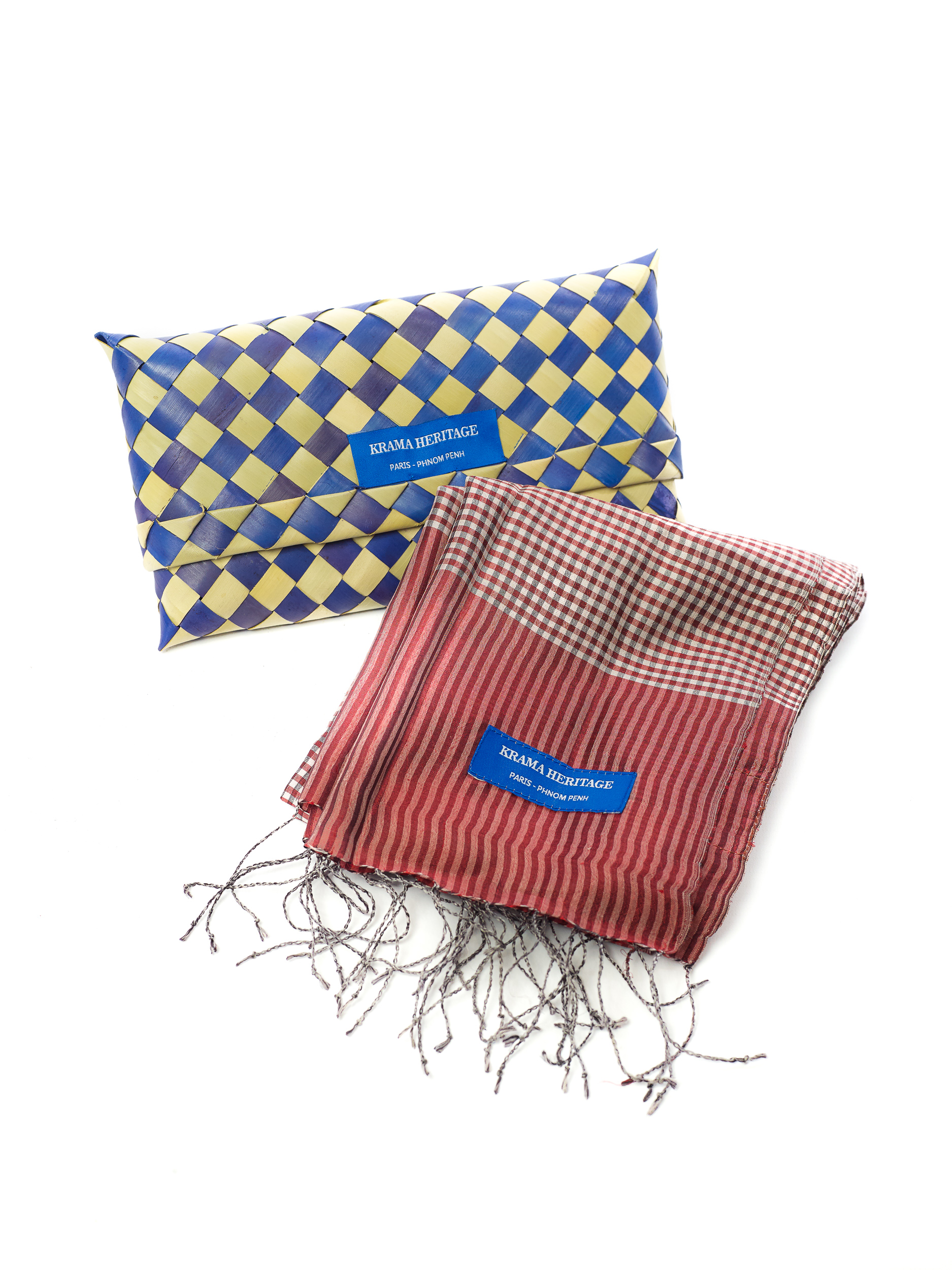 Le Krama en Soie Terre de Sienne 4